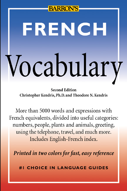 Title details for French Vocabulary by Christopher Kendris, Ph.D., and Theodore N. Kendris - Available